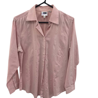 Fletcher Jones Womens  Size 12 Button Up Top Peach / Pink  