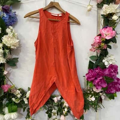 Sass & Bide Womens  Size 8 Sleeveless Top Orange 