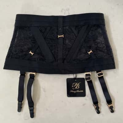 Honey Birdette Womens  Size S RENEE Suspender Black NEW with Tags