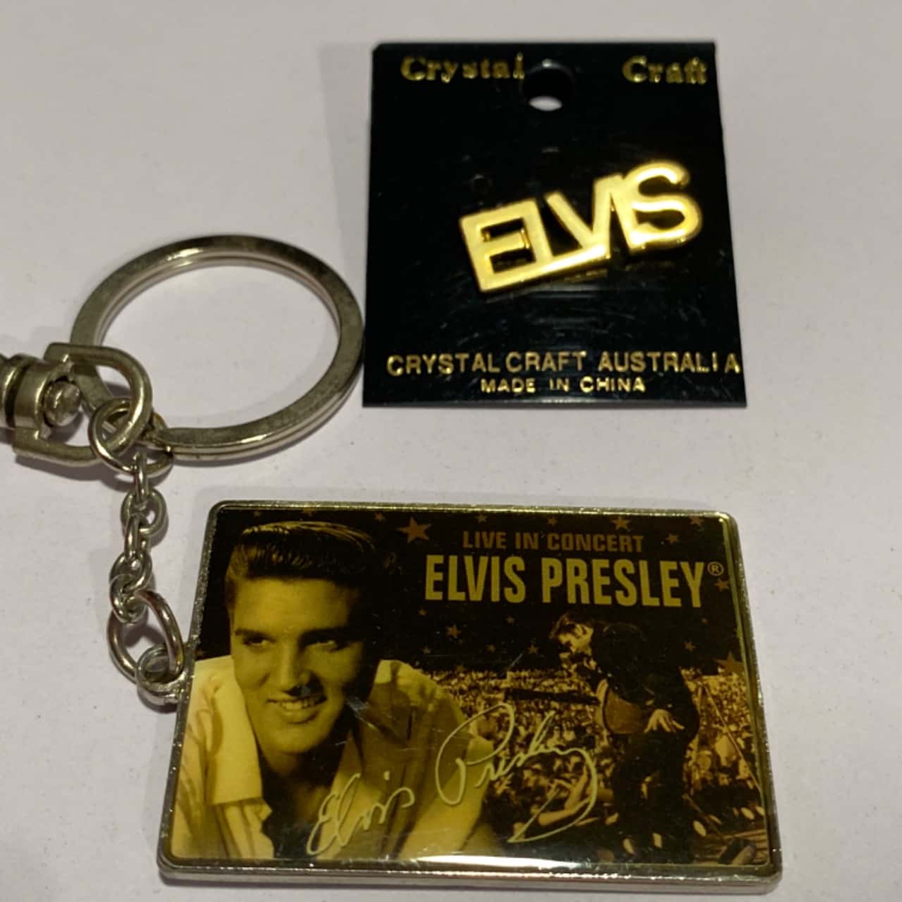 Elvis Presley Key Ring/ Hat Pin(s)