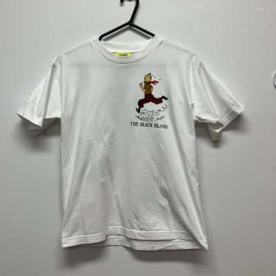  Studio Aventures  -The Black Island T-Shirt Unisex  Size M White 