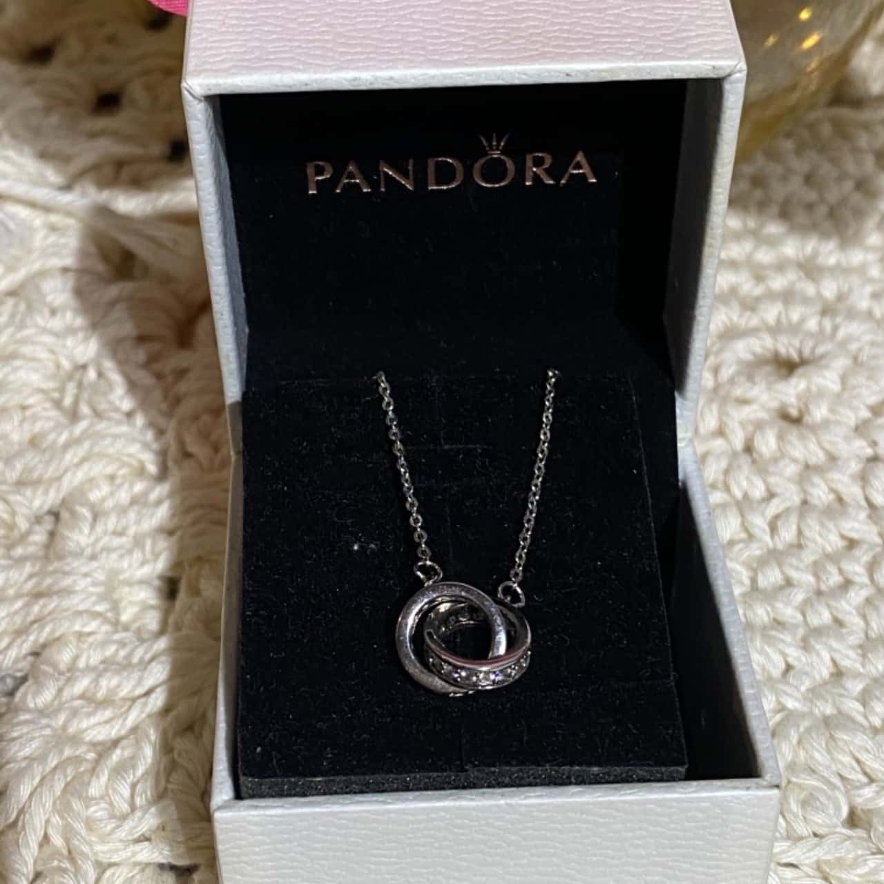 Womens Sterling Silver Pandora Necklace s womens-sterling-silver-pandora-necklace-s