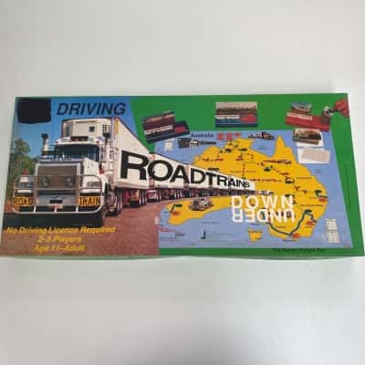 Vintage The Australian Driving Game Driving Roadtrain Down Under