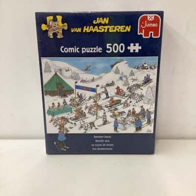NEW - Jan Van Haasteren Comic Puzzle Reindeer Races 500 pieces