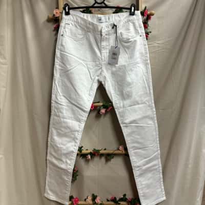 Mens Yd. White Nicol Chino Skinny Jeans Size 33 RRP $99.99