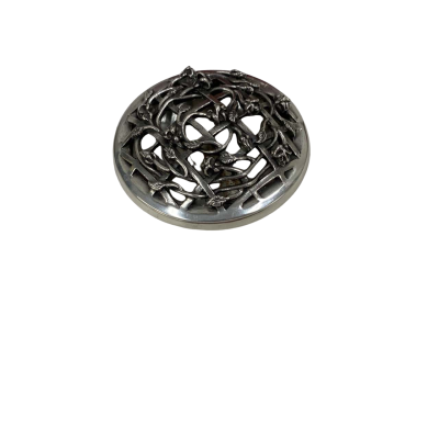 Vintage Royal Selangor Pewter Flower Lidded Trinket Dish