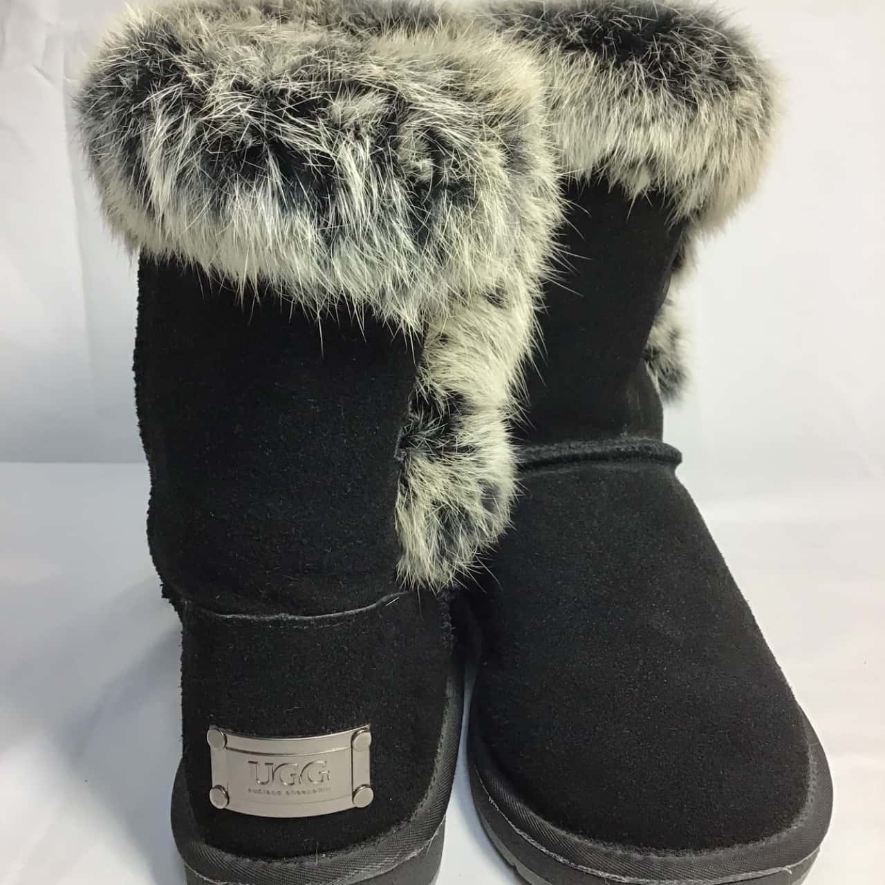 Australian UGG Womens Size 8 Black / Other Boots with Fur top(s)