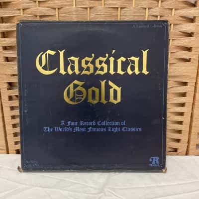 Vintage Classical Gold, London Philharmonic Orchestra Limited Edition Four Record Vinyl Collectable Album Classic 