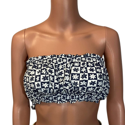 House of Sienna Womens Top Size 12 Blue / Checked / Floral / Multicoloured / White 