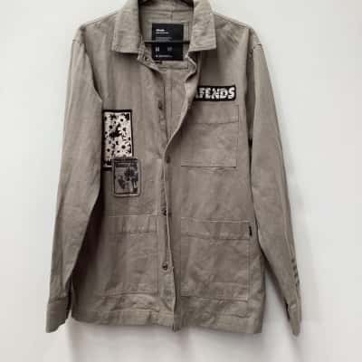 Afends Mens  Size M Jacket Khaki 