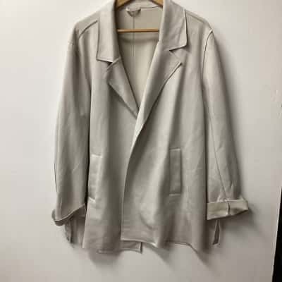  Womens  Size L Open Jacket Beige H