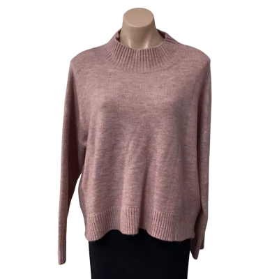Ripe Womens Size M Dusty Pink / Mauve Knitted Long Sleeve Jumper 