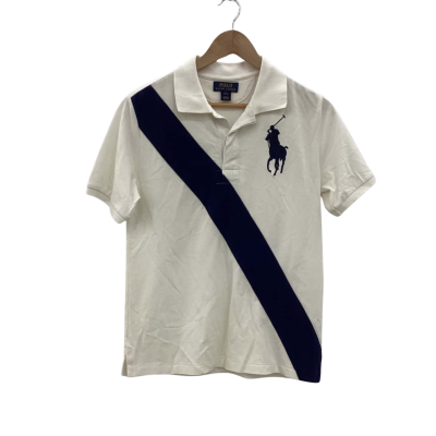 Polo Ralph Lauren Womens  Size L Polo Shirt Navy Blue / White 