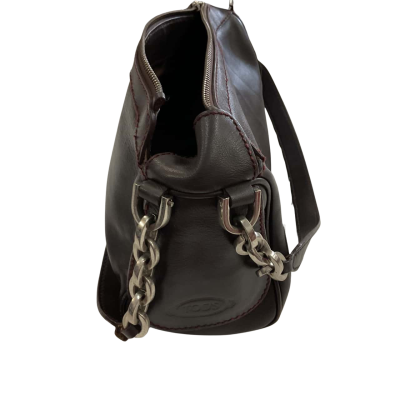 Tod's Womens Handbag Brown Leather 