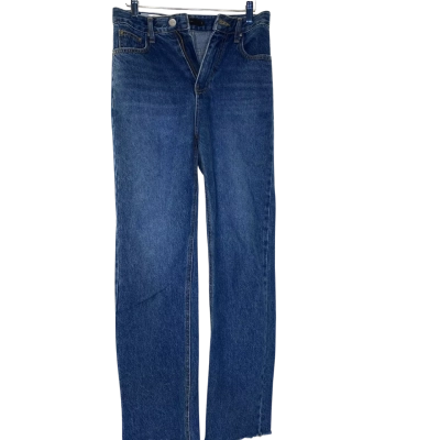 Ouppt Womens Straight Leg Jeans Navy Blue 