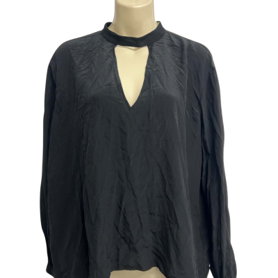 Sass & Bide Womens Size 8 Black Silk Blouse