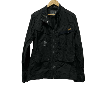 G-Star Raw Mens  Size XL Front Zipper Black  
