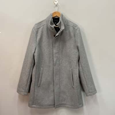 Yd. Mens  Size XL Winter Wool blend Coat Grey 
