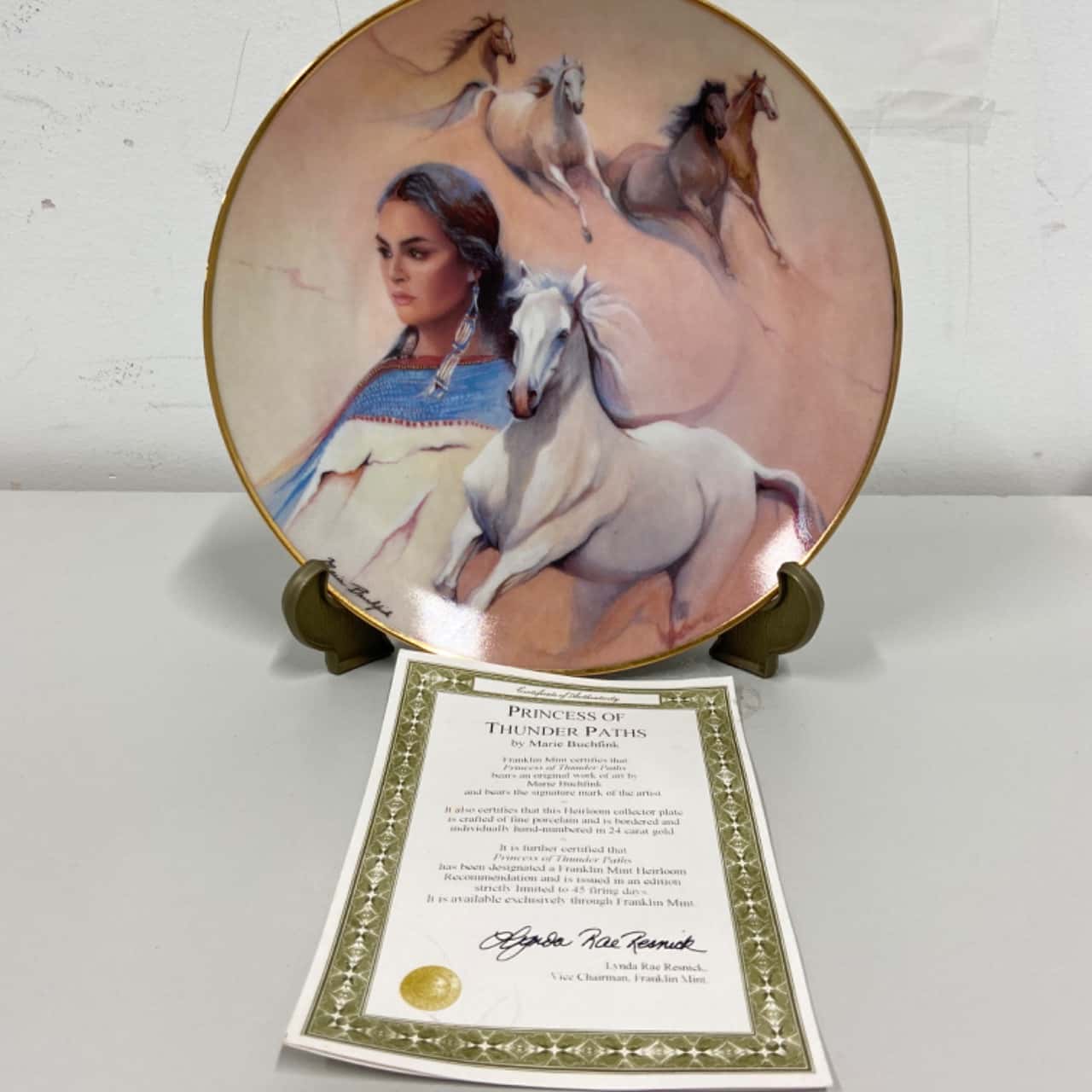 Franklin Mint Royal Doulton “Princess of Thunder Paths” Collectors