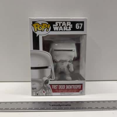 Funko Pop Star Wars First Order Snowtrooper 67 Vinyl Bobble Head Figure