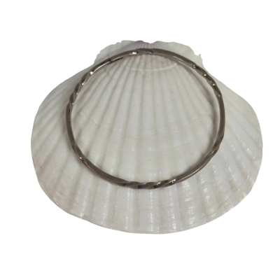 Vintage Sterling Silver (925) Twisted Bangle Bracelet (11 grams)