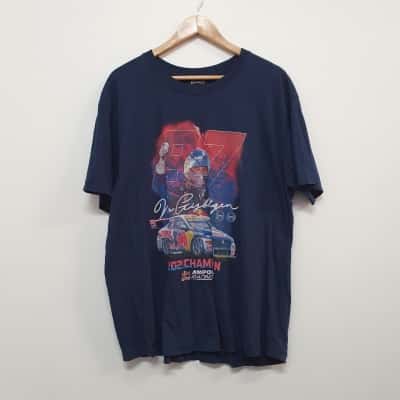 Stedman Men's Size XXL Van Gisbergen Short Sleeve T-shirt Navy  