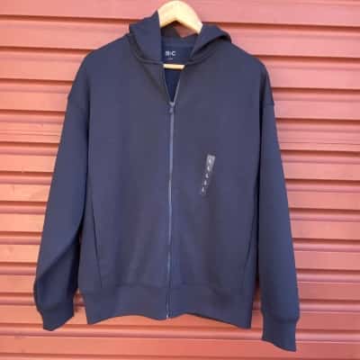 Uniqlo Mens Size L Navy Blue Full Zip Hoodie 