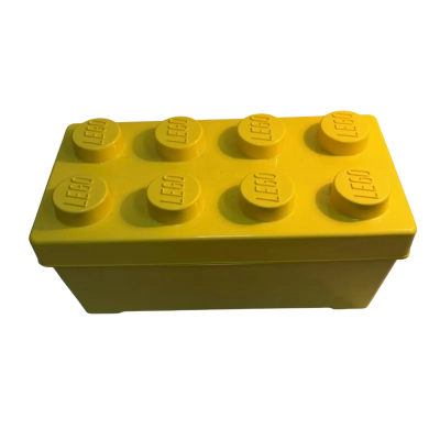 LEGO - yellow bucket & 2 kg mixed pieces