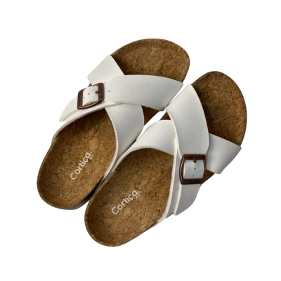 BNWT Cortica Womens Upper PVC Leather Sandals Size 36 White 