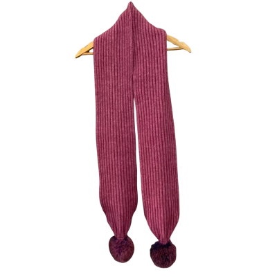  Koru Womens Scarf With Pom poms Pink  