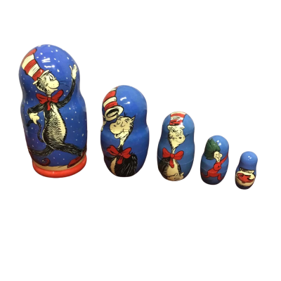 Cat In The Hat Nesting Dolls