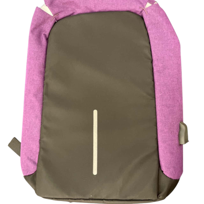 Milano Anti-Theft Backpack Black  / Purple 
