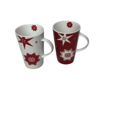Christmas 'Wonderland ' Mugs Red/White Set x 2 - Alex Liddy 