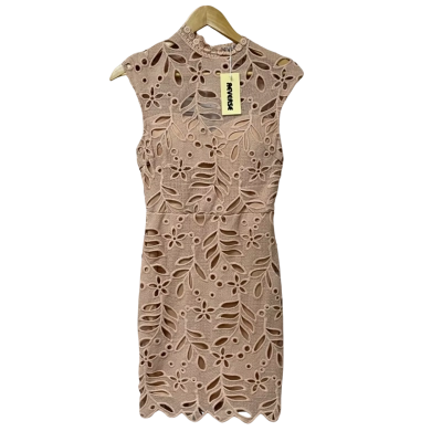 BNWT Reverse Womens Size M Mini Dress Beige / Pink  
