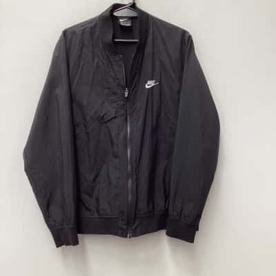 Nike Mens  Size L Front Zipper jacket Black  