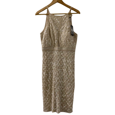 Forever New Women's Sage Sequin Sheath Dress Nude Size AU10/EUR 38/US6 (**Brand new with tag** RRP $229.99)