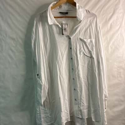 Autograph Womens  Size 22 Long Sleeve Shirt White 
