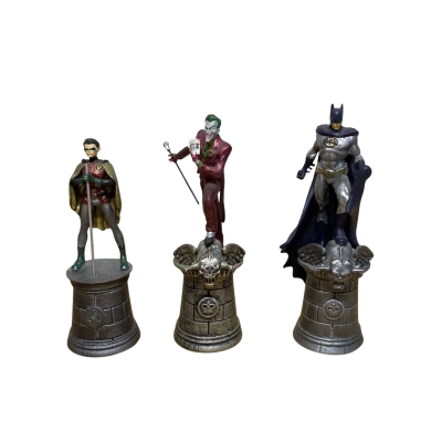 DC Chess Collection by Eaglemoss. Batman, Robin and Joker.