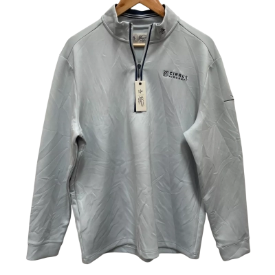 Original Penguin Pale Blue Jet Clubhouse Mock Quarter Zip Jumper Size M