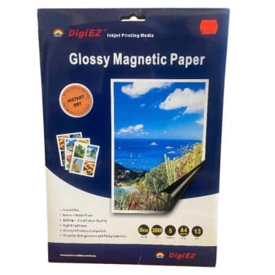 3 x DigiEz glossy magnetic paper
