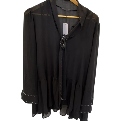 City Chic Womens  Size XXL Blouse / Long Sleeve Top / Party Top Black  