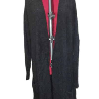 Brave + True Womens  Size L Longline Cardigan Black  