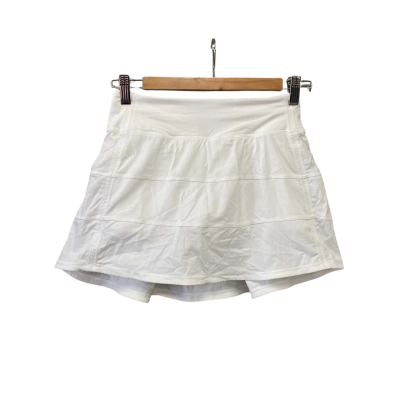 Lululemon Womens  Size 2 Tennis Skirt White 