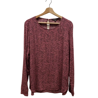 Portmans Womens Size 14 Pink Animal Print Top