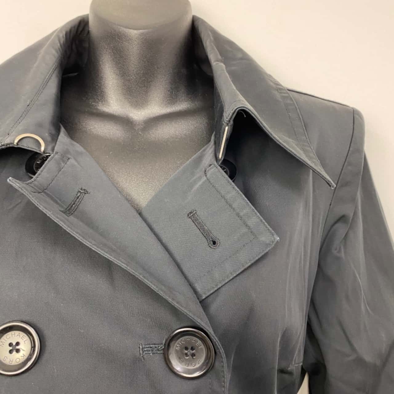 michael kors black trench coat