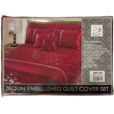 BNIB Dreamezy Queen Size Quilt Cover & Two Pillowcases Set