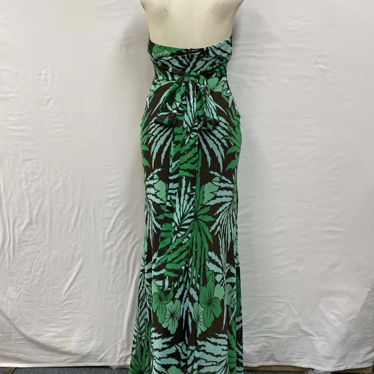 REDUCED Cooper St Womens Size 10 / M Floral Dress / Halter Neck Dress /  Maxi Dress Blue / Brown / Floral / Green (s)
