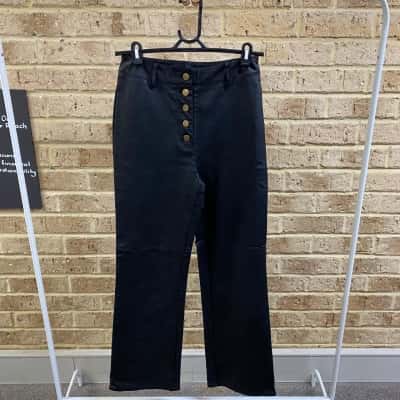 Jagger & Stone Womens high waisted faux leather pants Size 10 