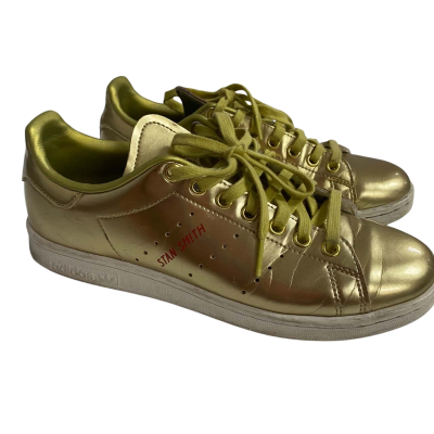 Adidas Stan Smith Size 6.5 Sneakers Metallic Gold