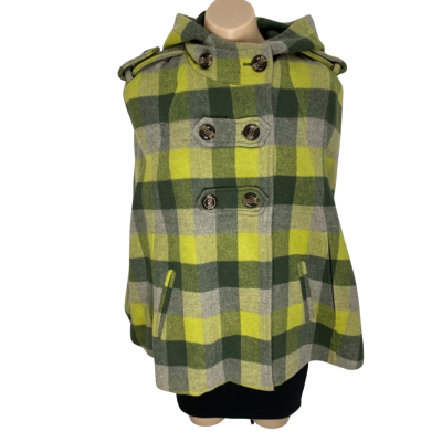 Gorman Womens Size 8 Green Poncho Wool 